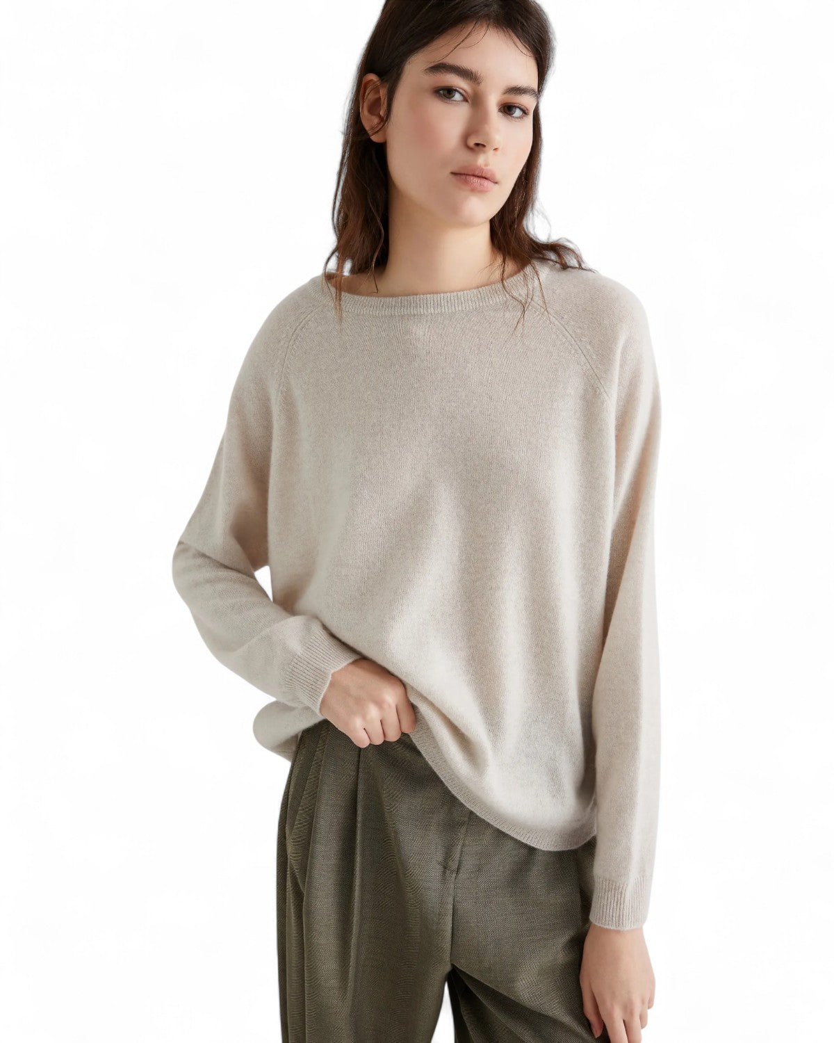 Maglia oversize in cashmere e maniche raglan-Marella-Maglieria-Vittorio Citro Boutique