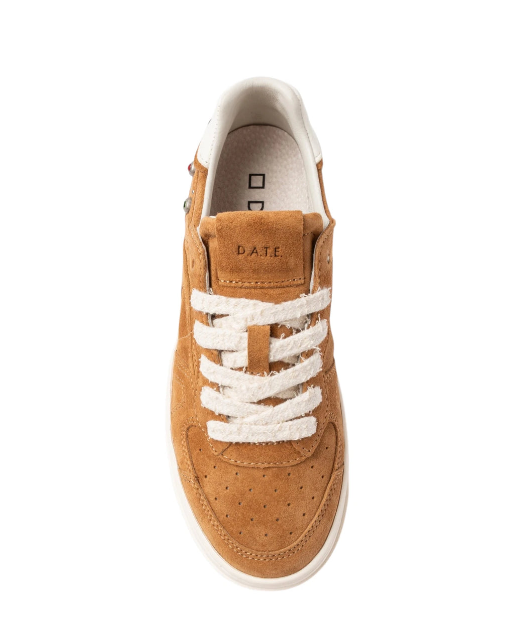 D.A.T.E. Tournament Pure Studs Leather Sneakers