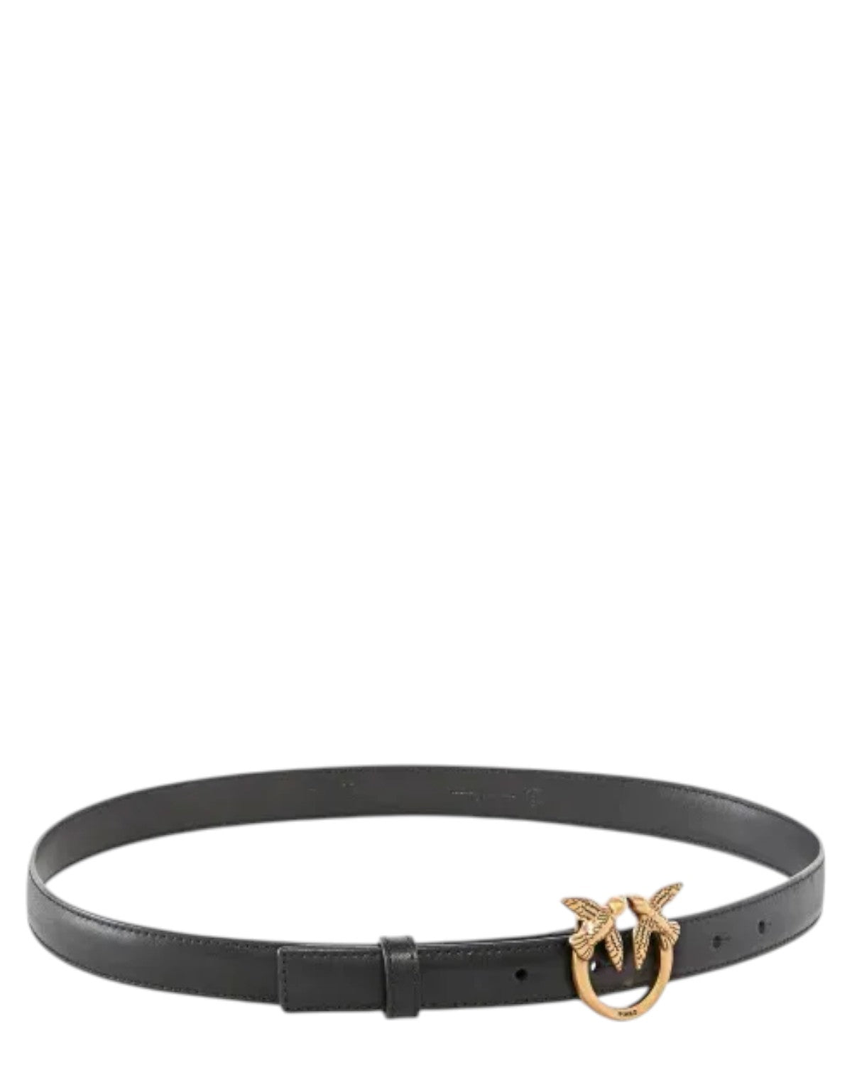 Cintura sottile love birds in pelle h2-Pinko-Cinture-Vittorio Citro Boutique