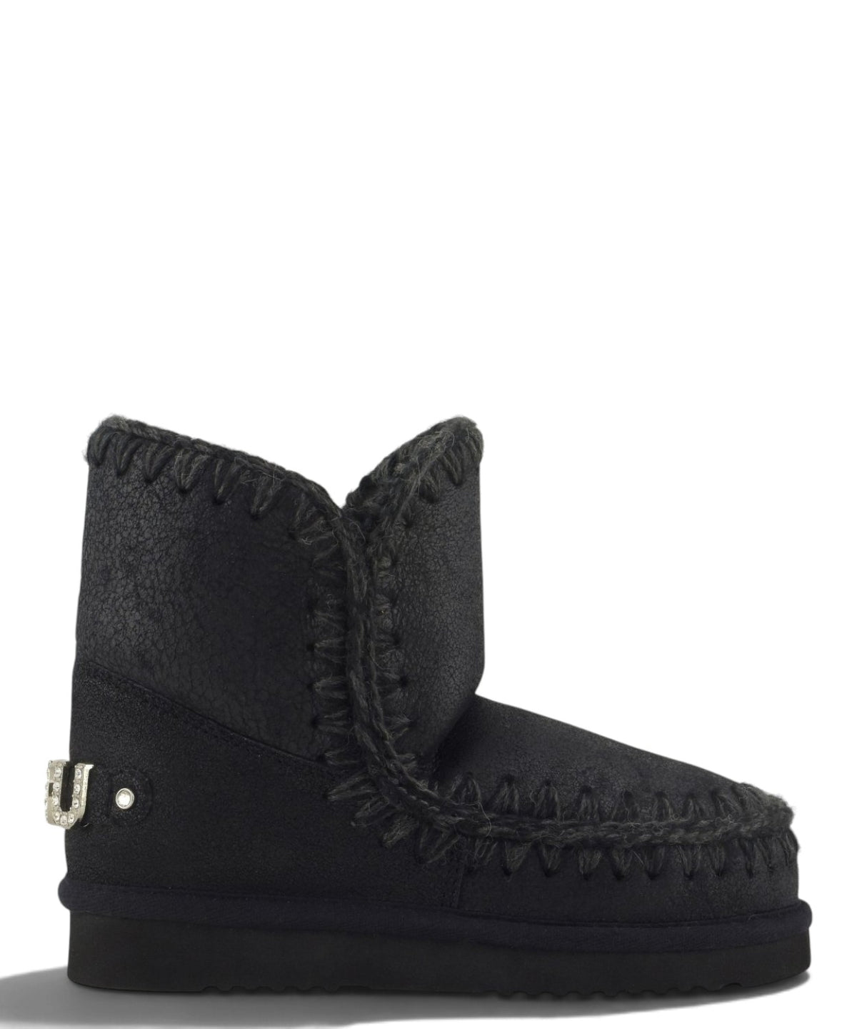 Eskimo 18 Rhinestones Logo Mou Ankle Boots