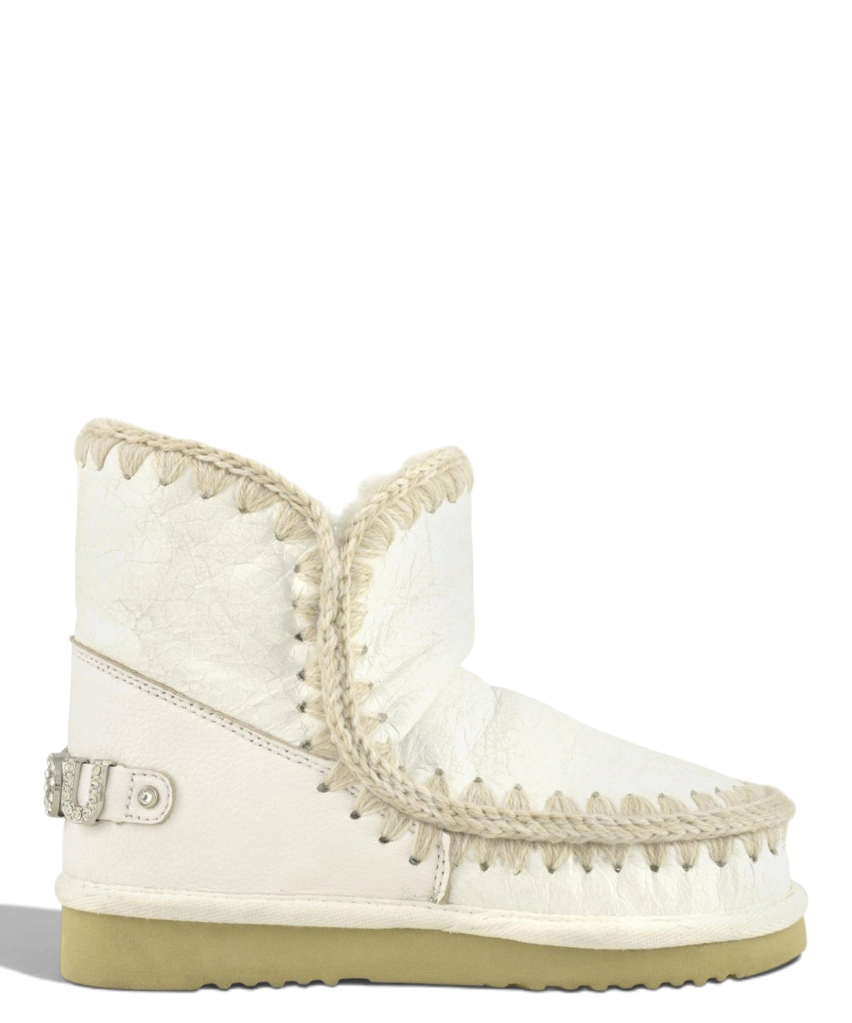 Women's Mou Eskimo 18 Rhinestones Logo Boots in Shearling