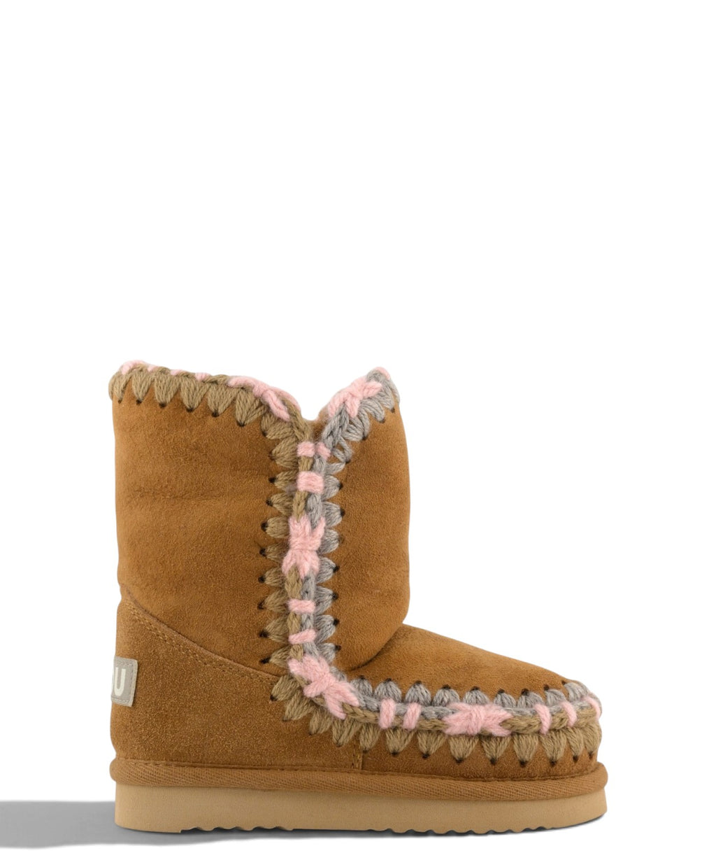 Mou Eskimo Kid Overstitch-Stiefel für Kinder aus Lammfell