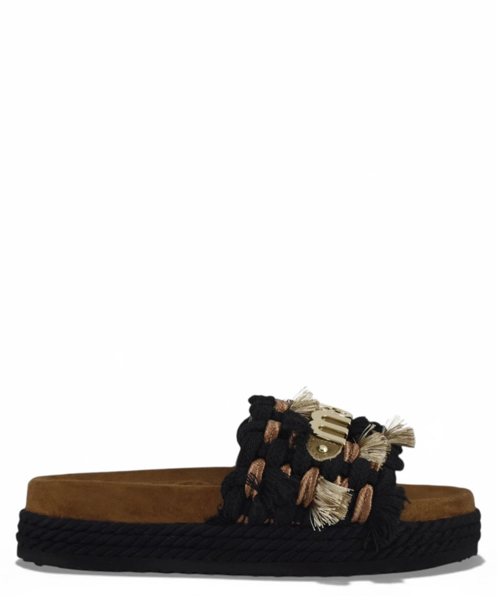 Mou zomersandalen met franjes
