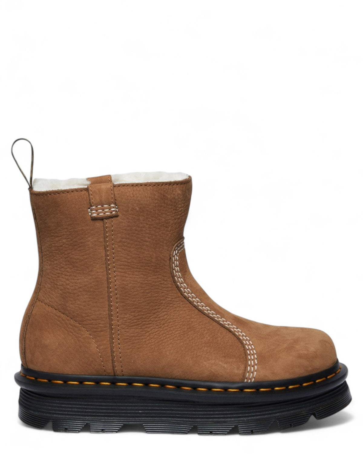 Zebzag Laceless Boot in Suede-Dr. Martens-Stivali-Vittorio Citro Boutique