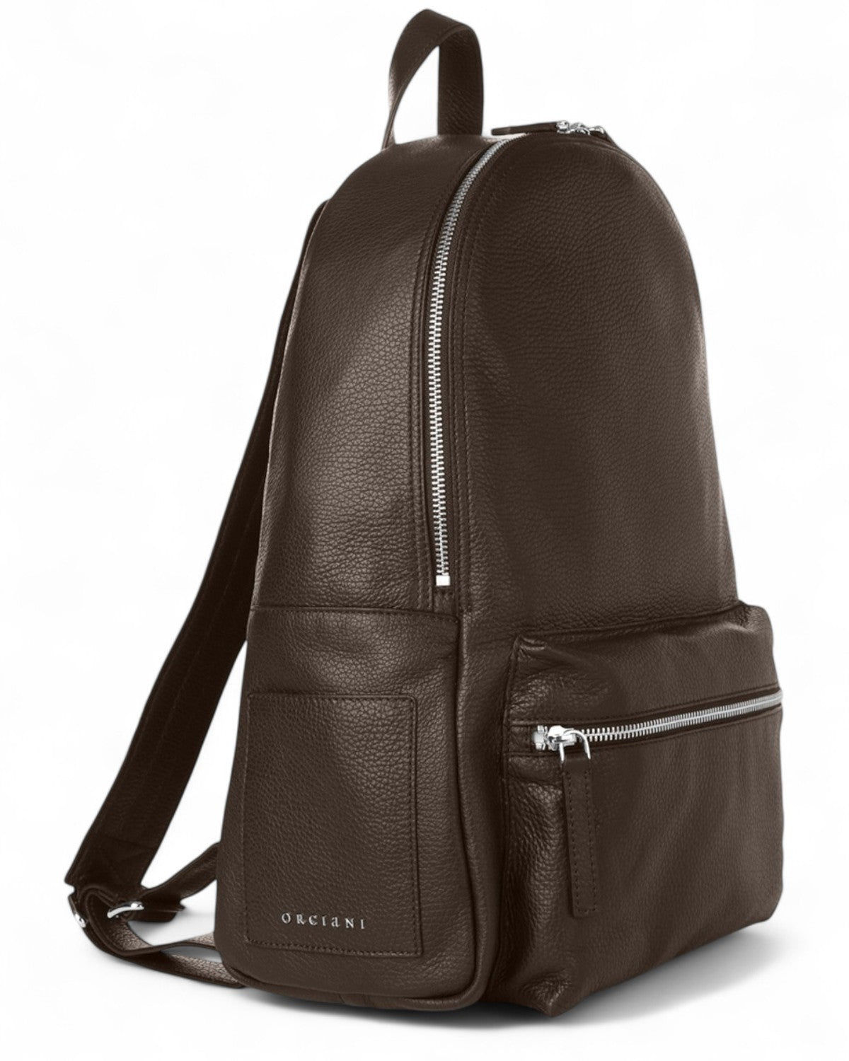 Zaino Laio Micron in Pelle Martellata con Porta Notebook-Zaini-Orciani-Vittorio Citro Boutique