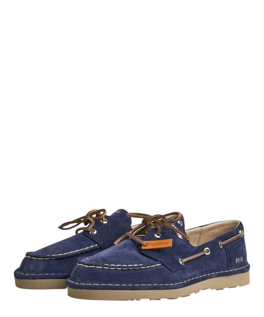 Scarpe Allacciate Uomo P019 in Camoscio