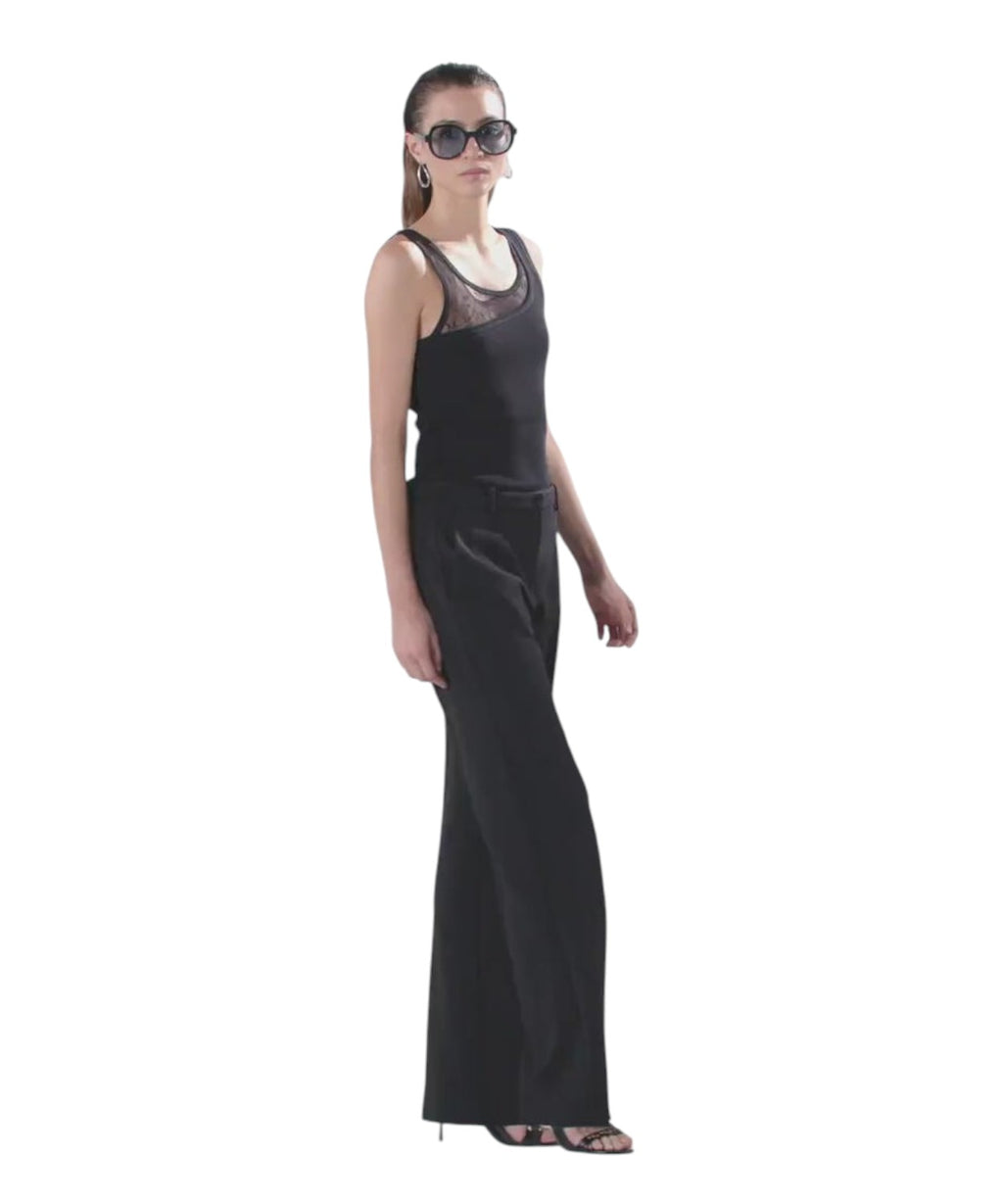 Pantaloni Pinko Eucalipto con Piega