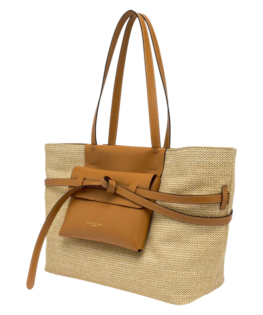 Gianni Chiarini BELTY Straw Shopper Bag
