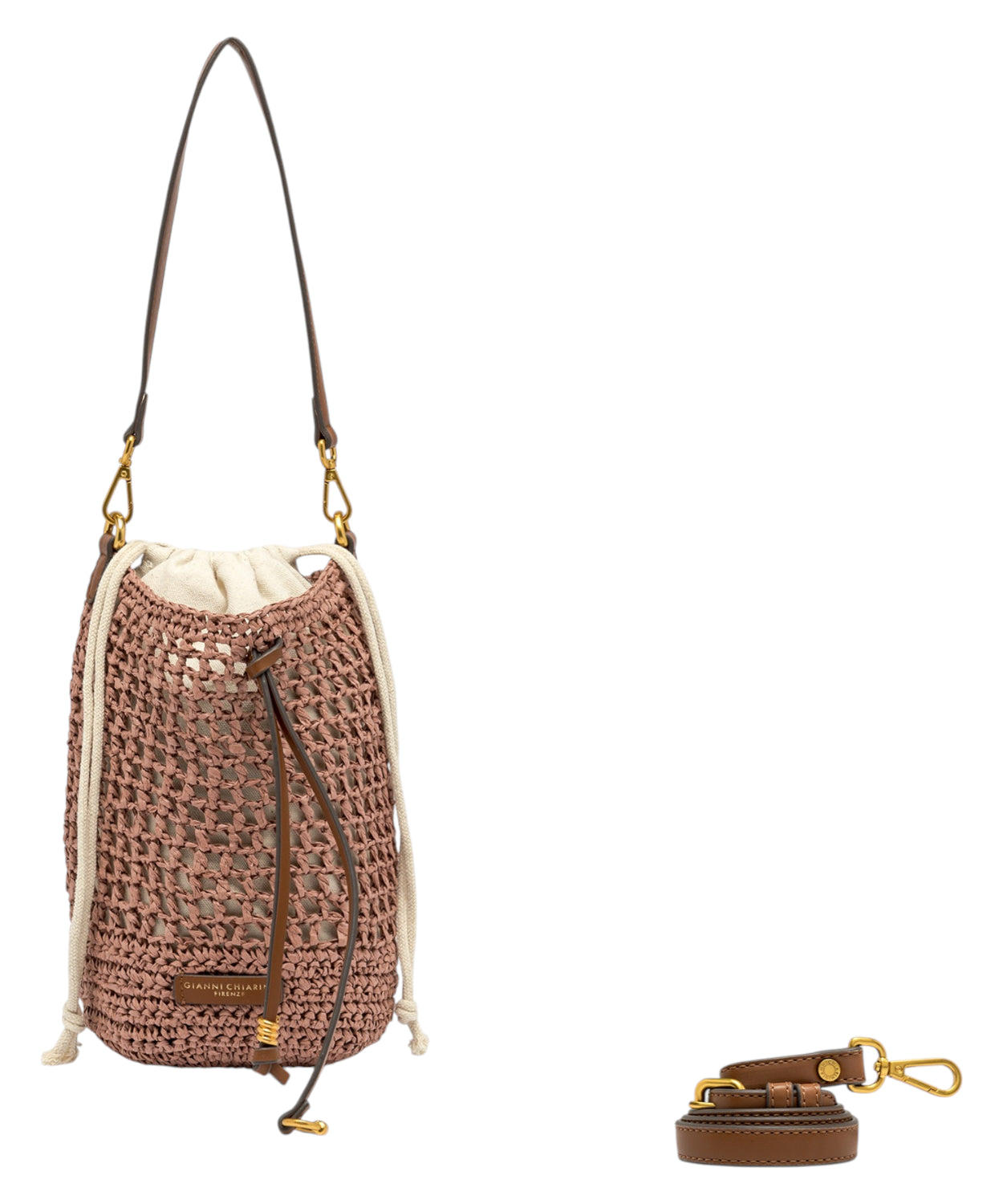 Gianni Chiarini Nefeli Secchiello in Paglia Crochet