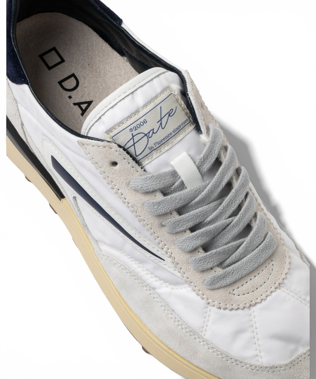Sneakers D.A.T.E. Athleta Nylon Wit Blauw
