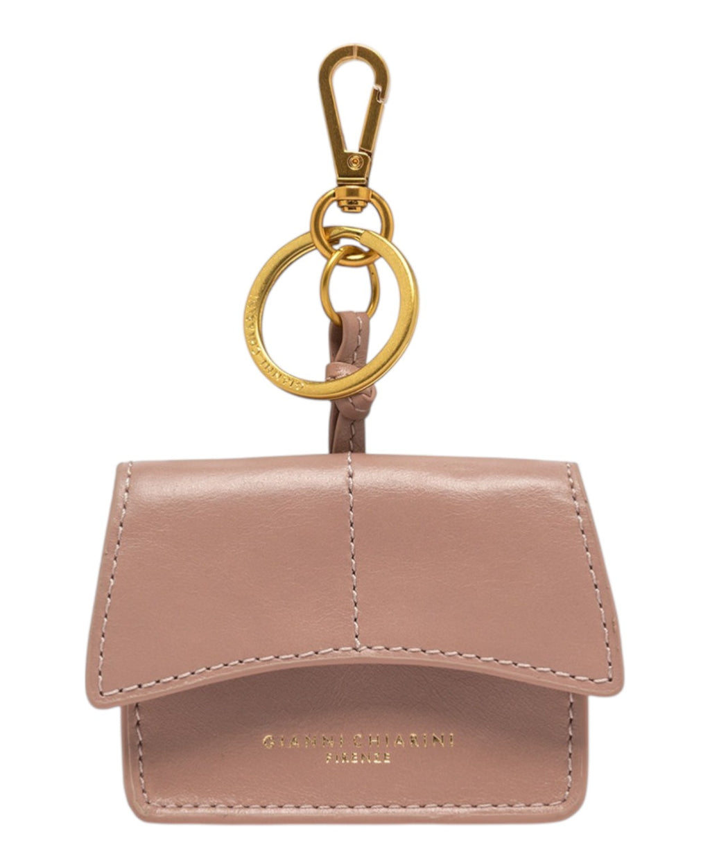 Gianni Chiarini Charm creased leather Airpods holder