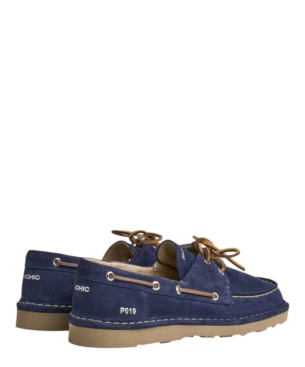 Scarpe Allacciate Uomo P019 in Camoscio