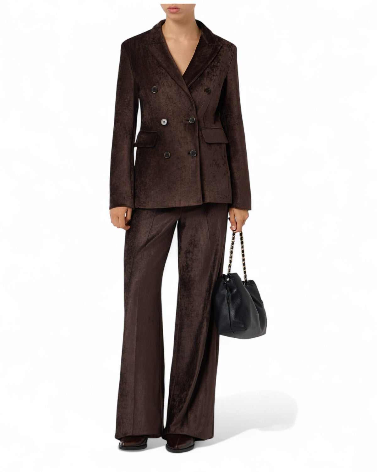 Blazer doppiopetto in velluto a coste-Marella-Blazer-Vittorio Citro Boutique