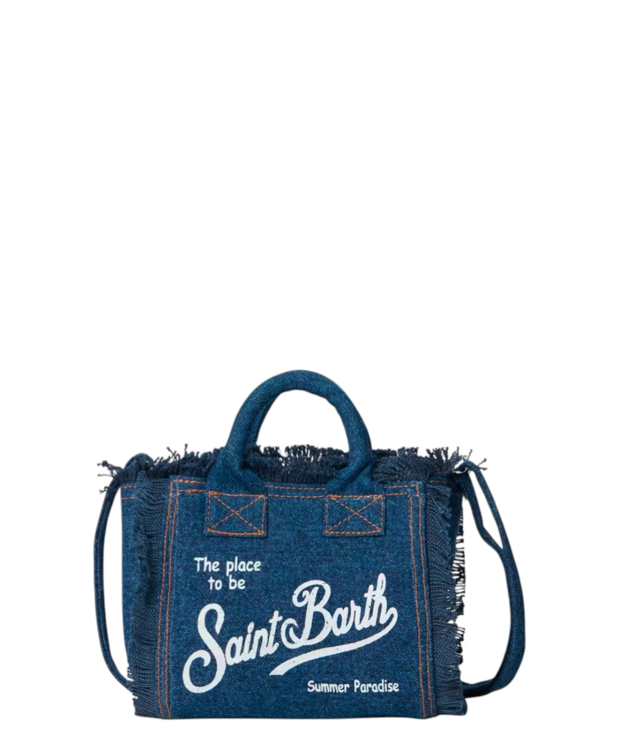 Vanity Mini MC2 Saint Barth in Denim 100% Cotone