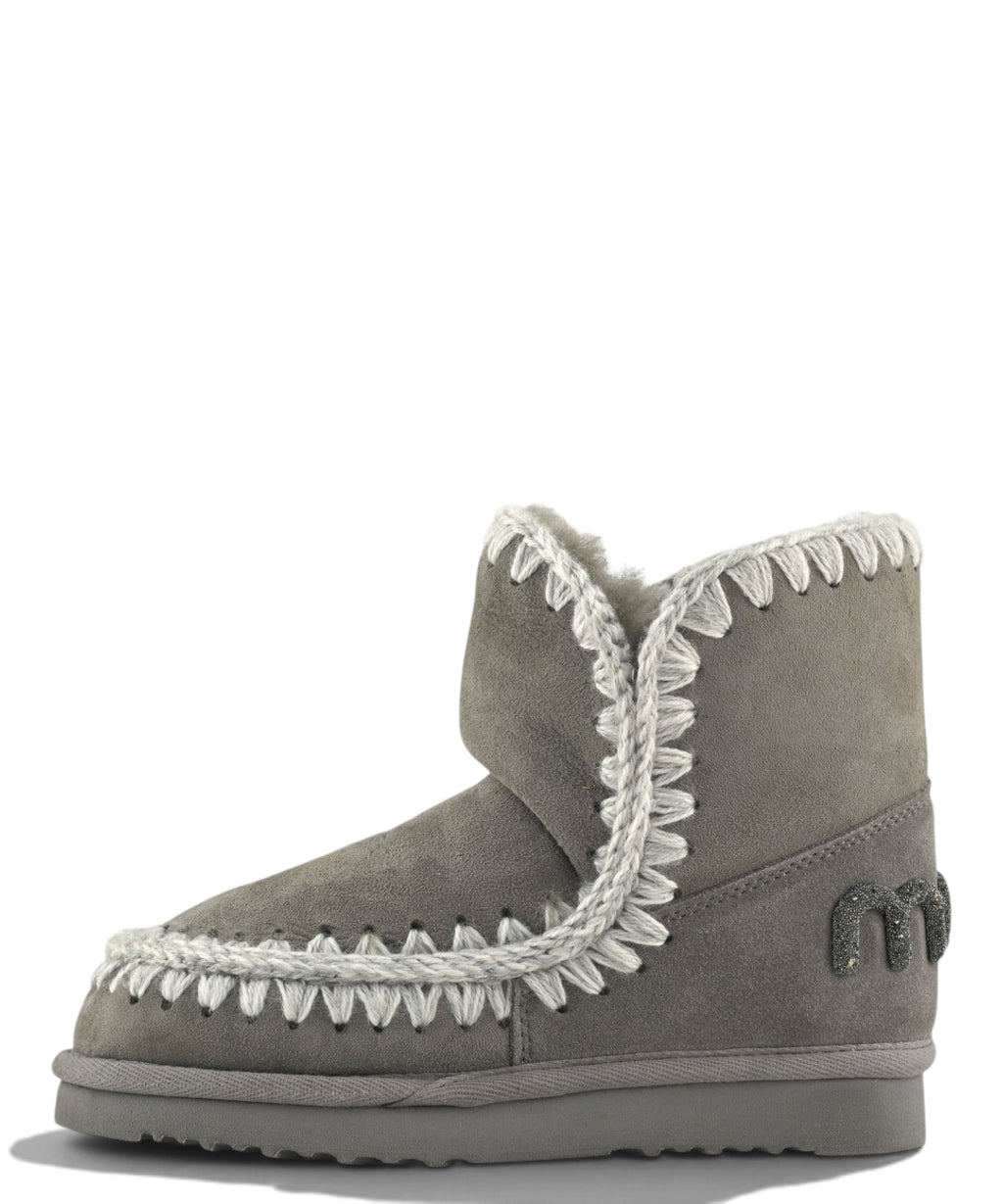 Women's Mou Eskimo 18 Glitter Logo Shearling Boots
