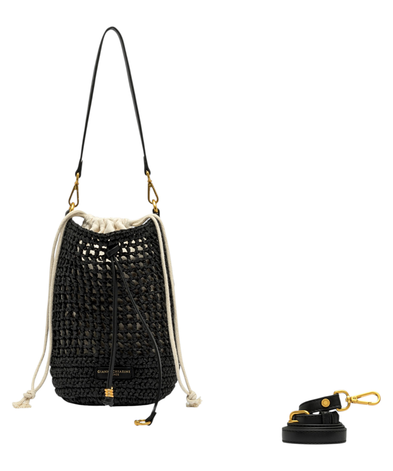 Gianni Chiarini Nefeli Borsa Secchiello Paglia Crochet