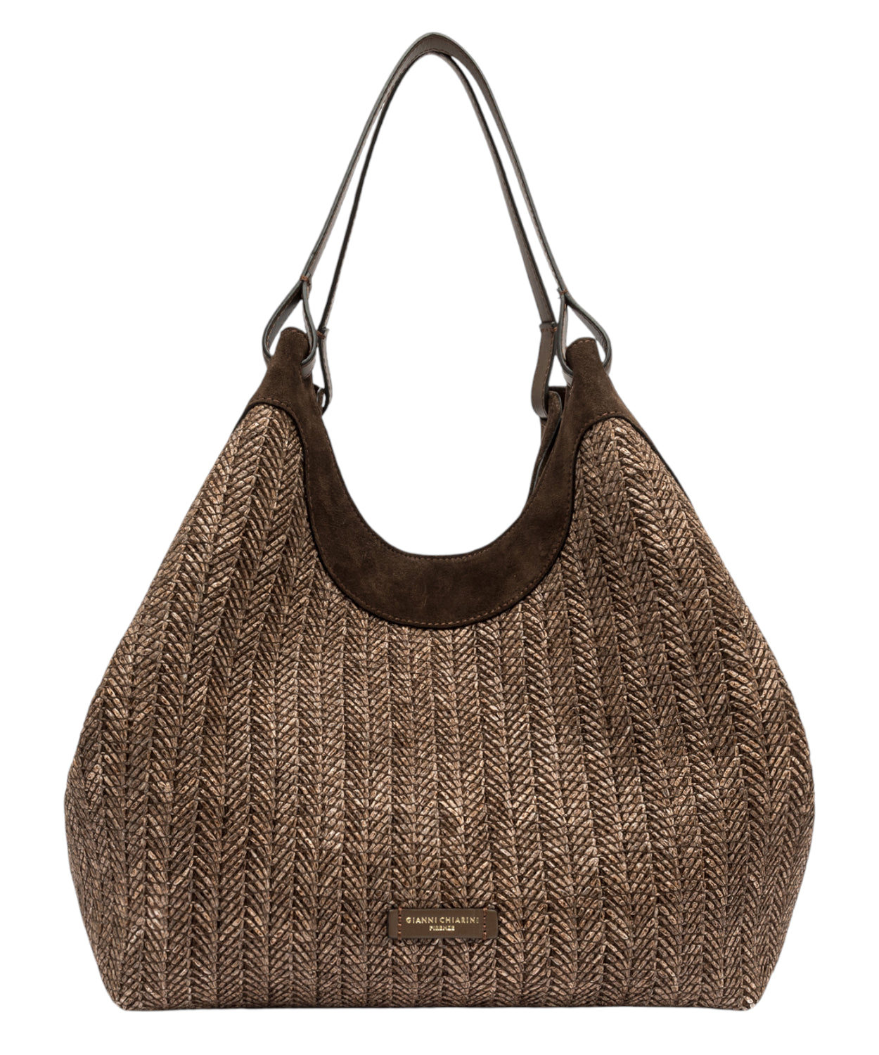 Gianni Chiarini Dua Borsa in Paglia Intrecciata