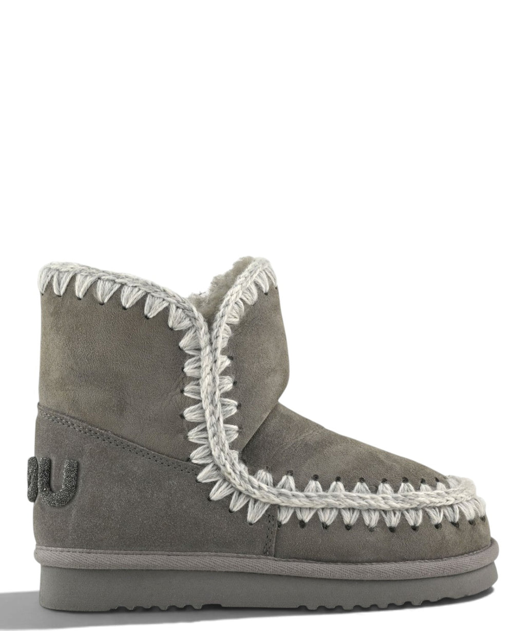 Women's Mou Eskimo 18 Glitter Logo Shearling Boots