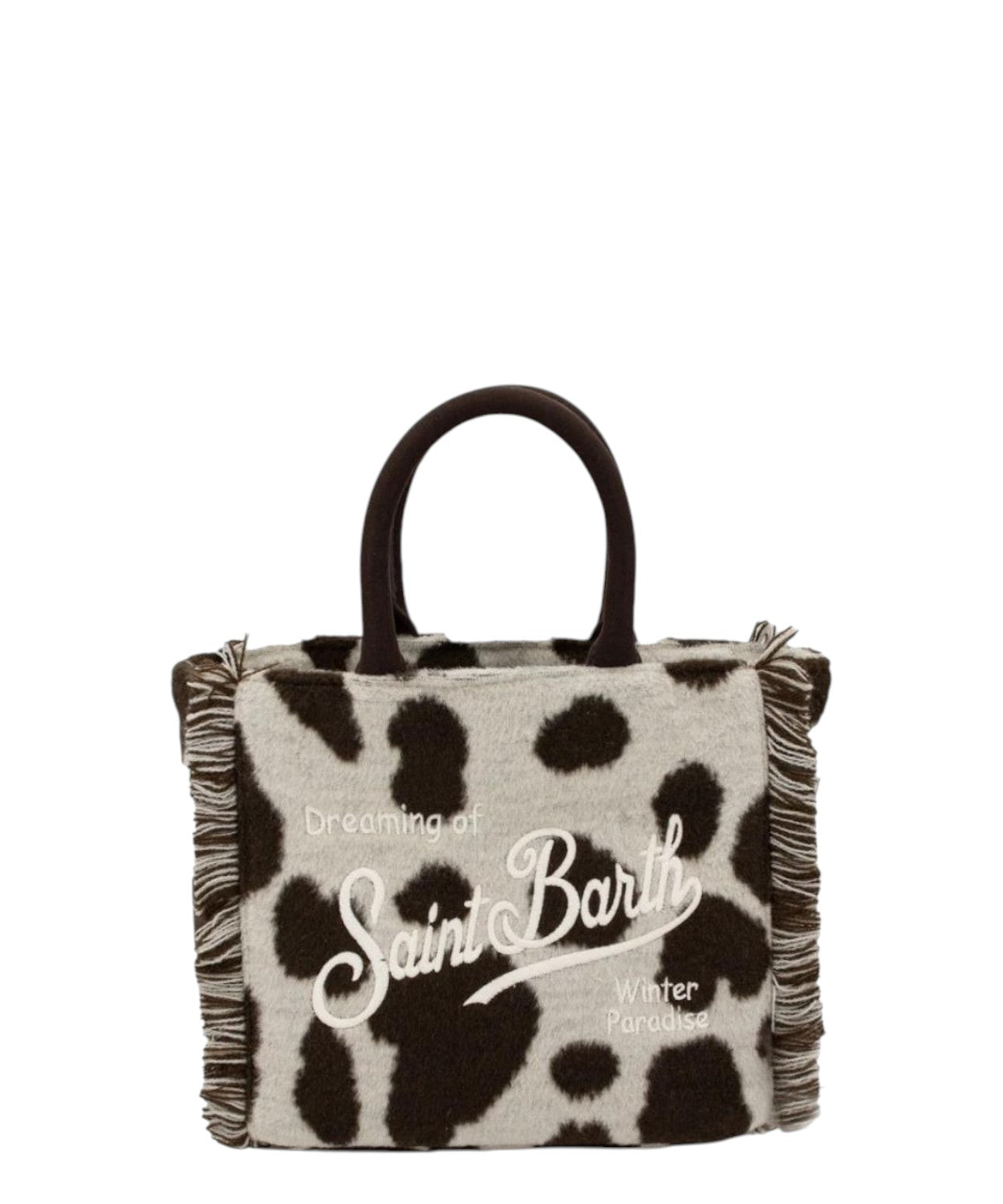 Vanity Mini Felt muccata – borsa a mano con tracolla e frange-Mc2 Saint Barth-Borse a mano-Vittorio Citro Boutique