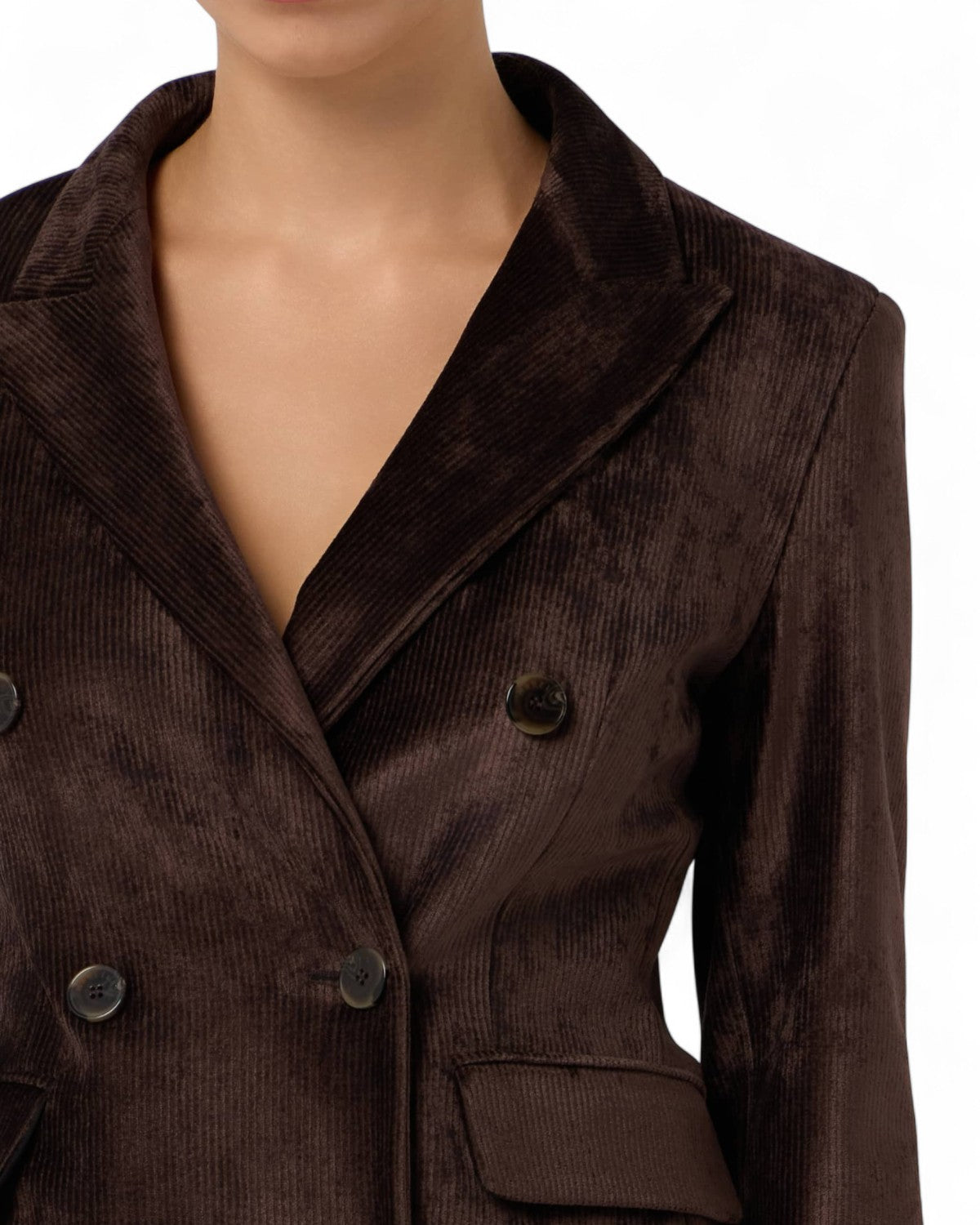 Blazer doppiopetto in velluto a coste-Marella-Blazer-Vittorio Citro Boutique