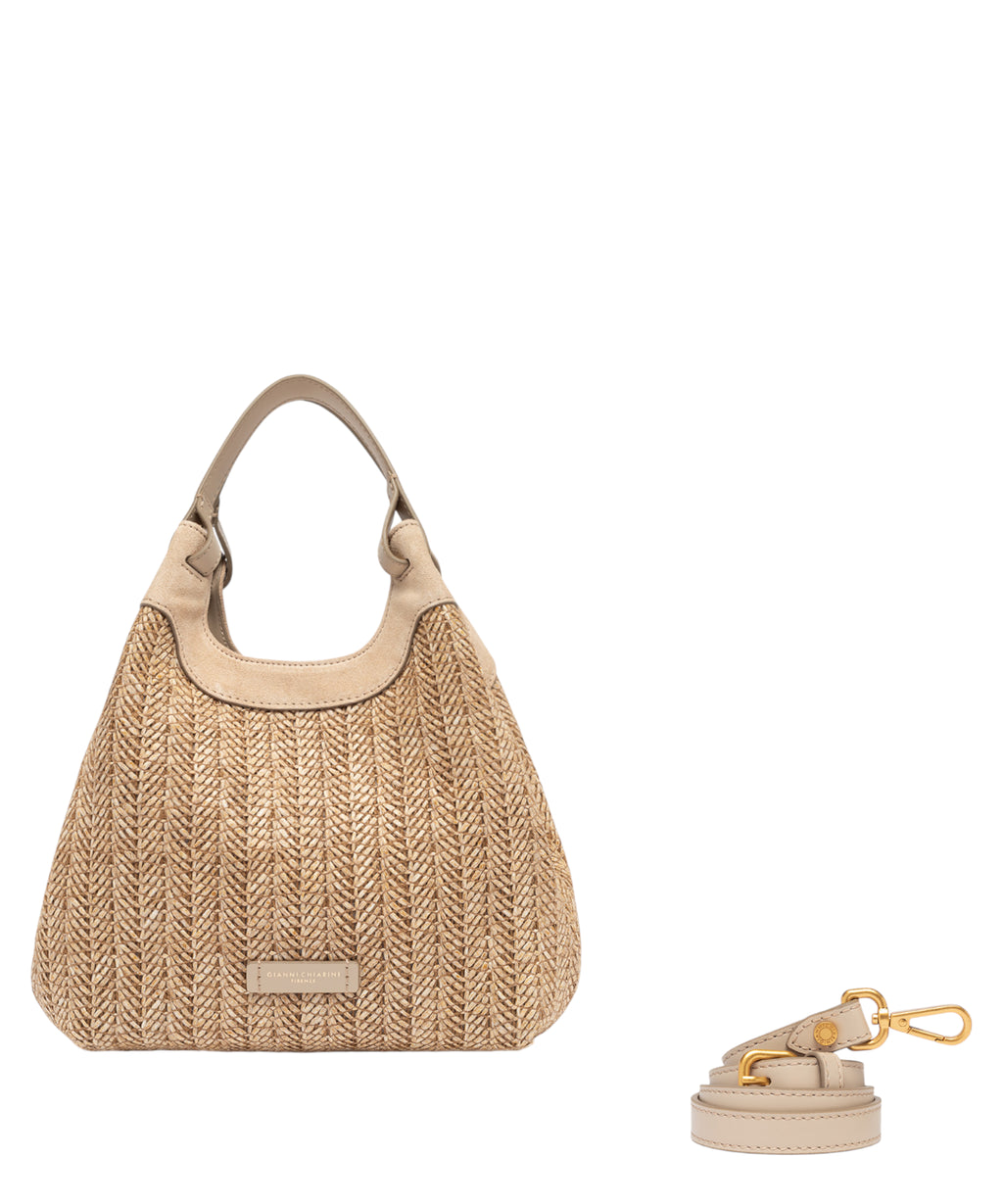 Borsa DUA MINI gevlochten stro