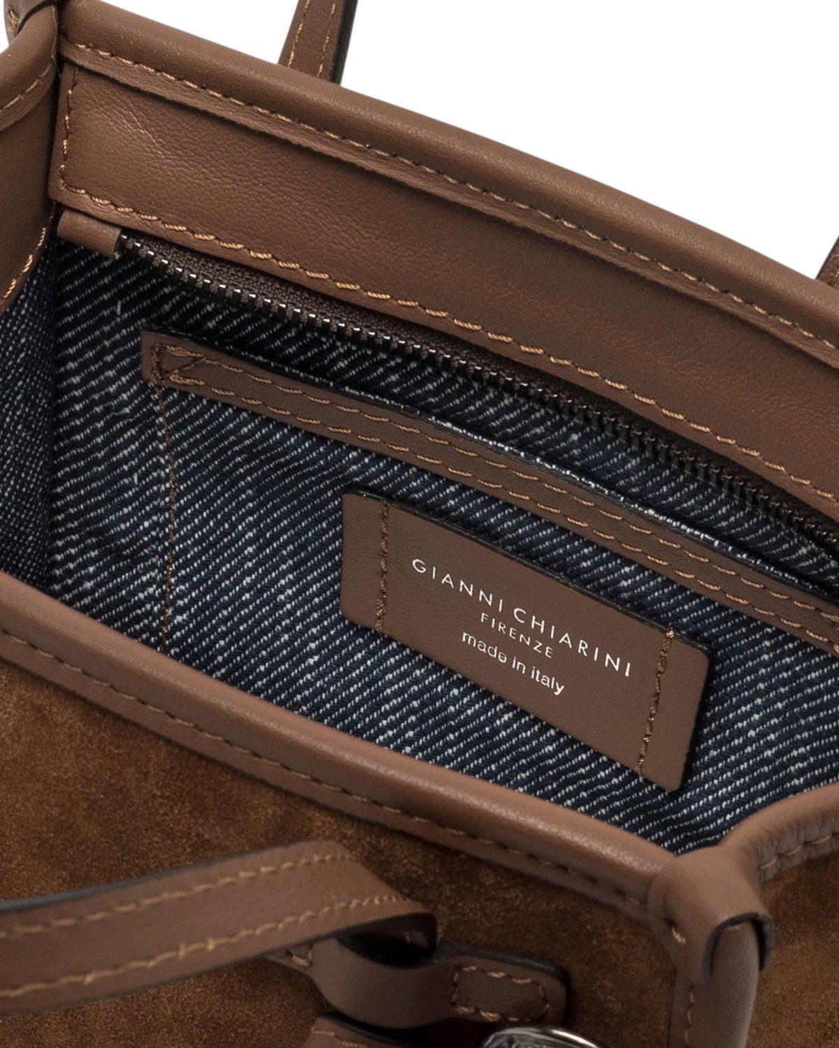 Miss Marcella in pelle scamosciata con frange e borchie-Gianni Chiarini-Borse a mano-Vittorio Citro Boutique