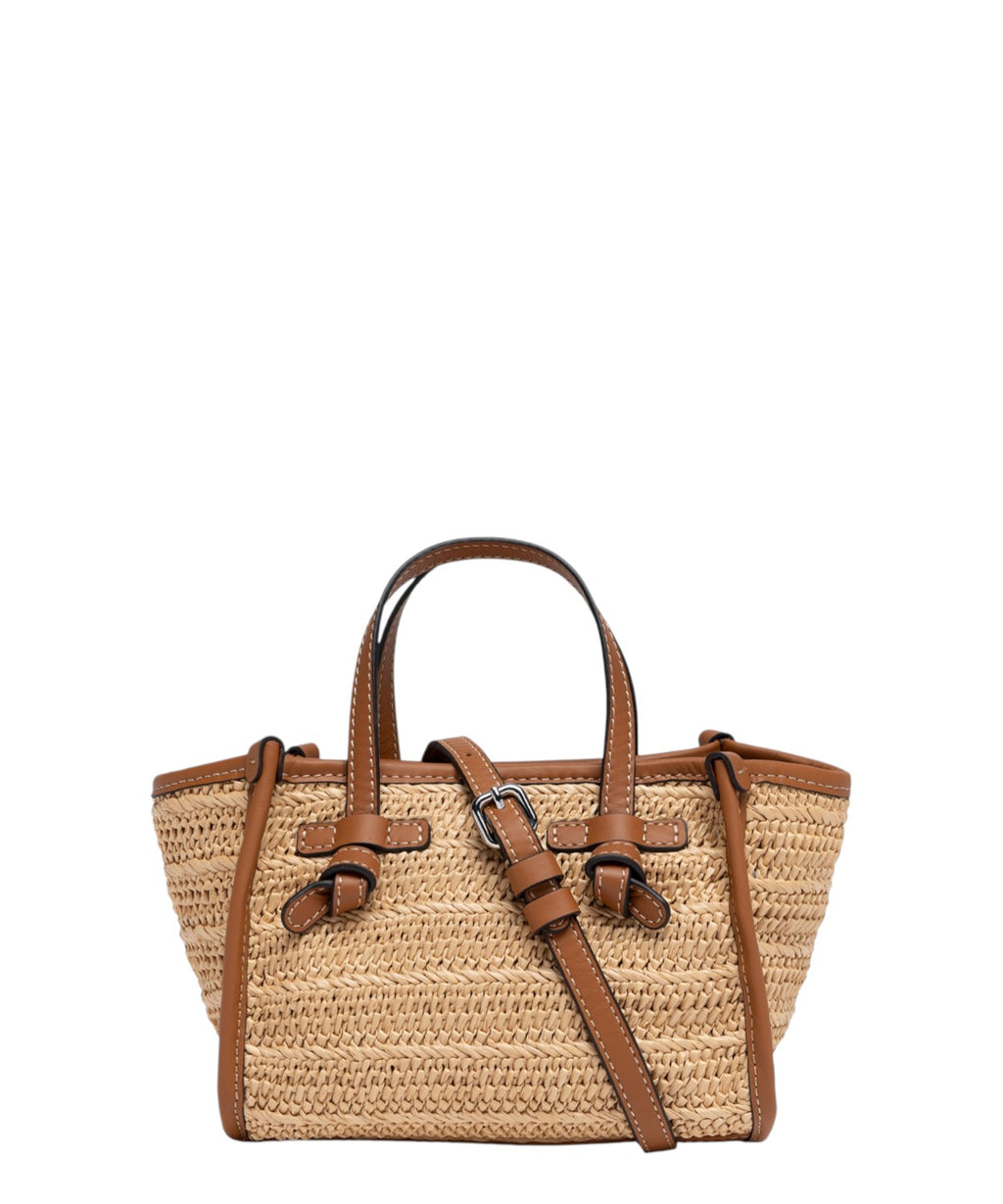 Gianni Chiarini Miss Marcella Mini Bag in Straw