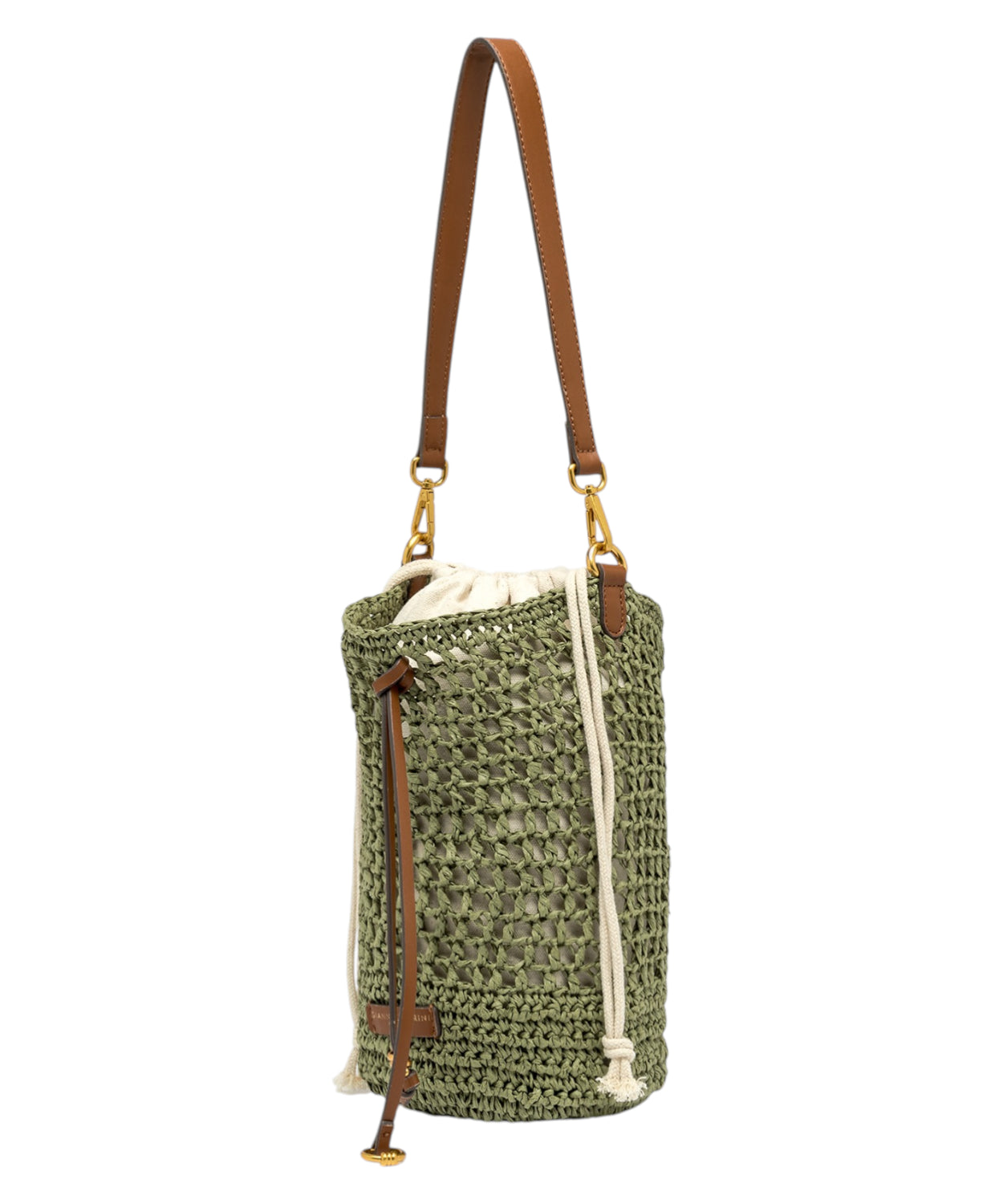 Gianni Chiarini Nefeli Borsa Secchiello in Paglia Crochet