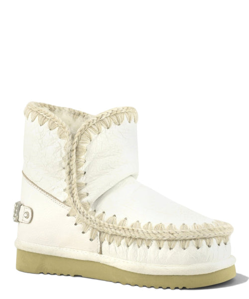 Čizme Mou Eskimo 18 Rhinestones Logo za žene od ovčje kože