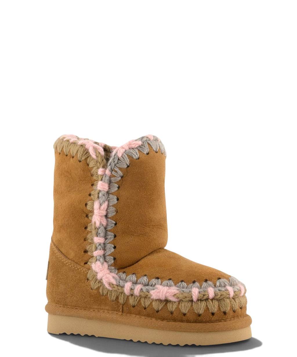 Mou Eskimo Kid Overstitch-Stiefel für Kinder aus Lammfell