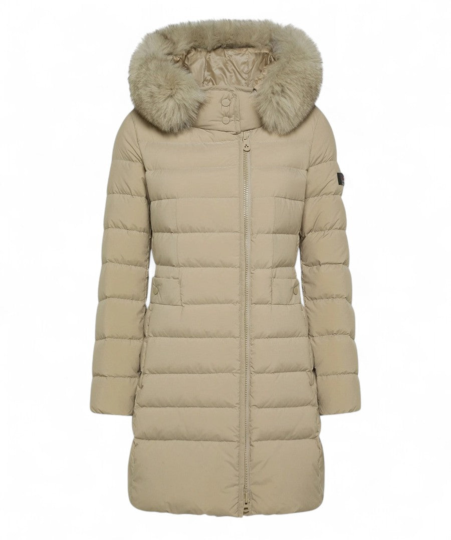 Piumino lungo Seriola ML 06 Fur con pelliccia-Peuterey-Piumini-Vittorio Citro Boutique