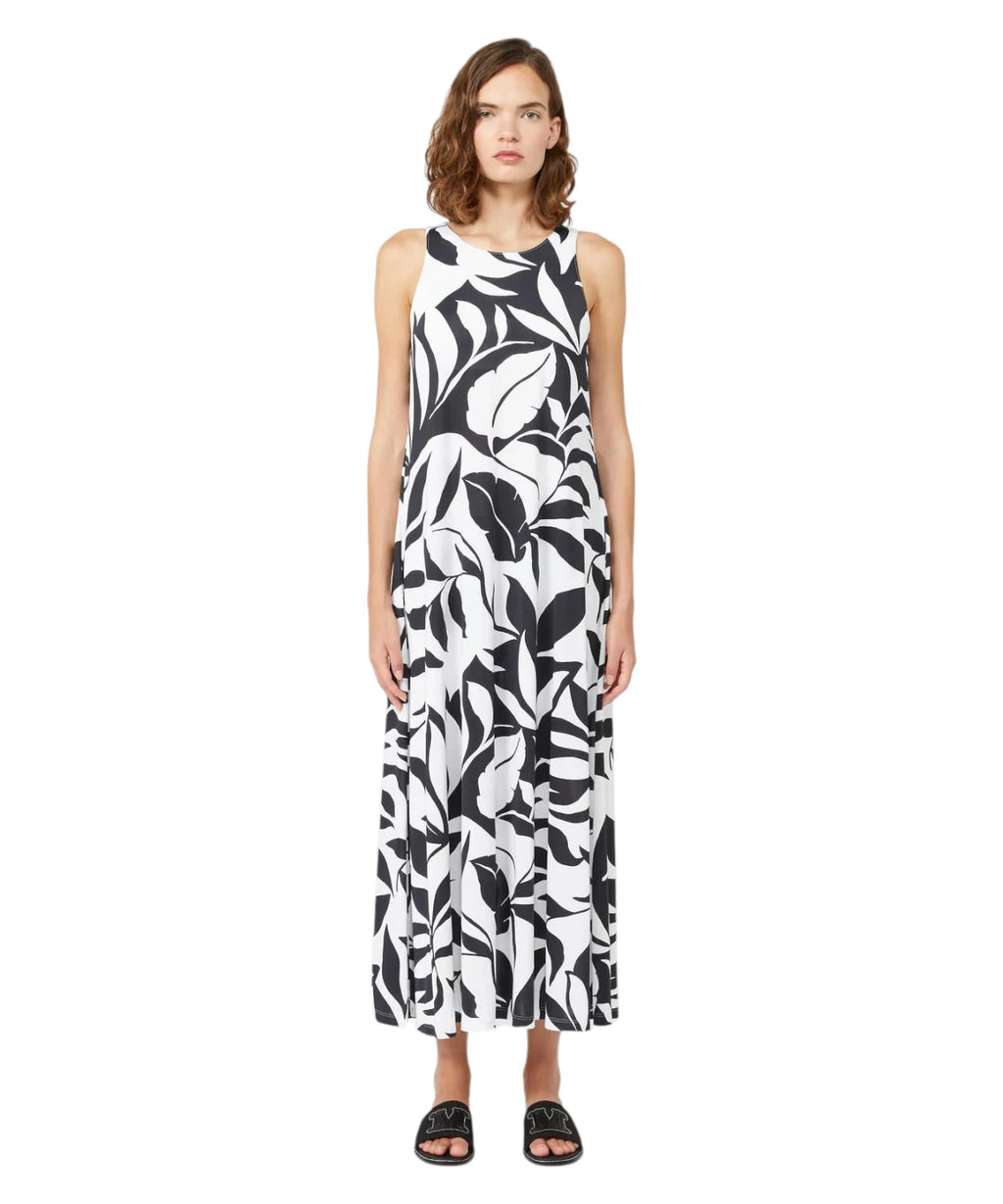 Max Mara midi-jurk met monogramprint