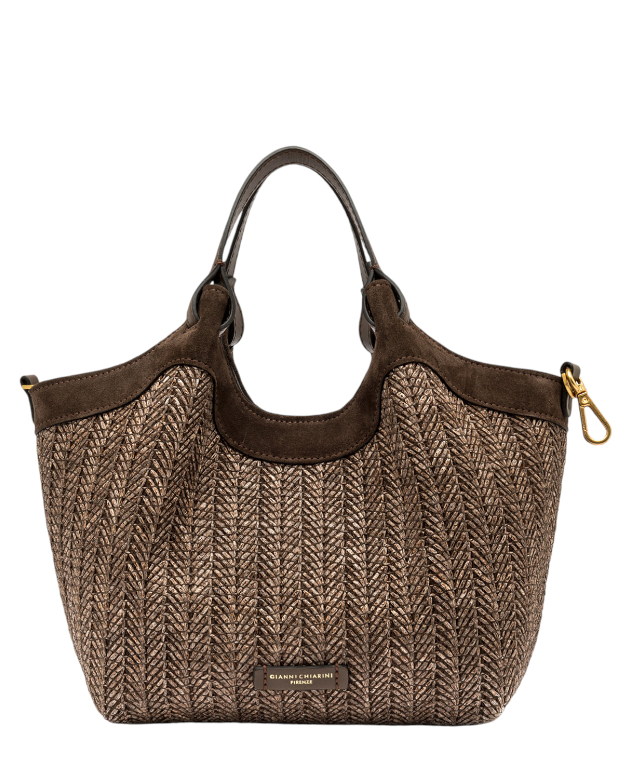 Borsa DUA MINI in paglia intrecciata