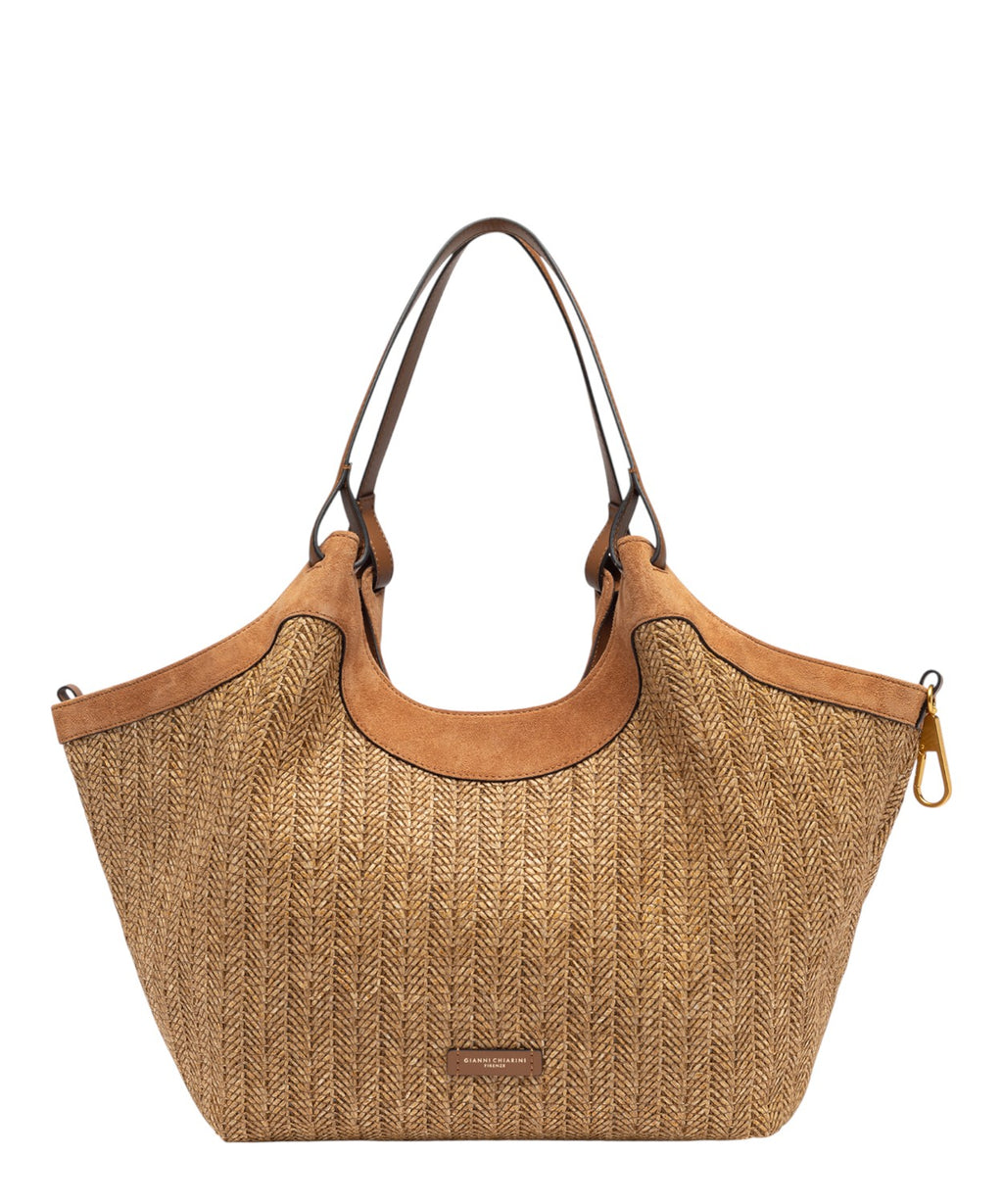 Borsa DUA in paglia intrecciata Gianni Chiarini