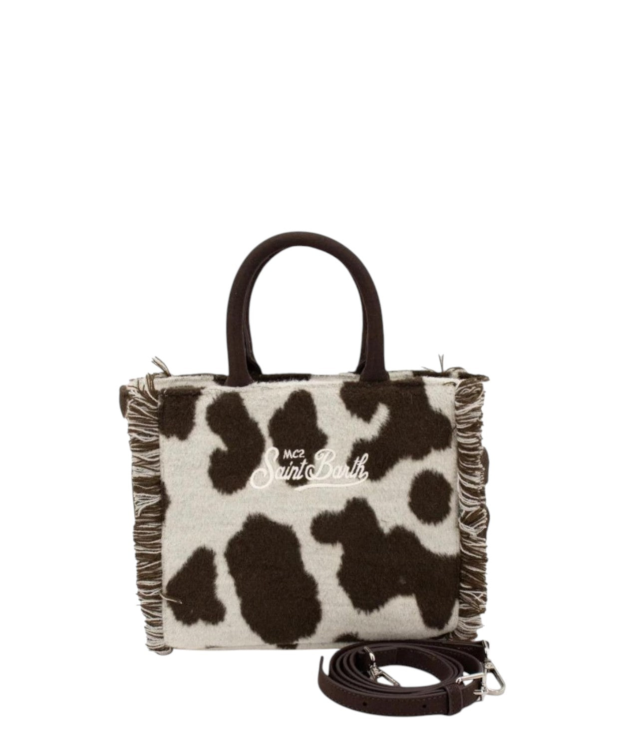 Vanity Mini Felt muccata – borsa a mano con tracolla e frange-Mc2 Saint Barth-Borse a mano-Vittorio Citro Boutique