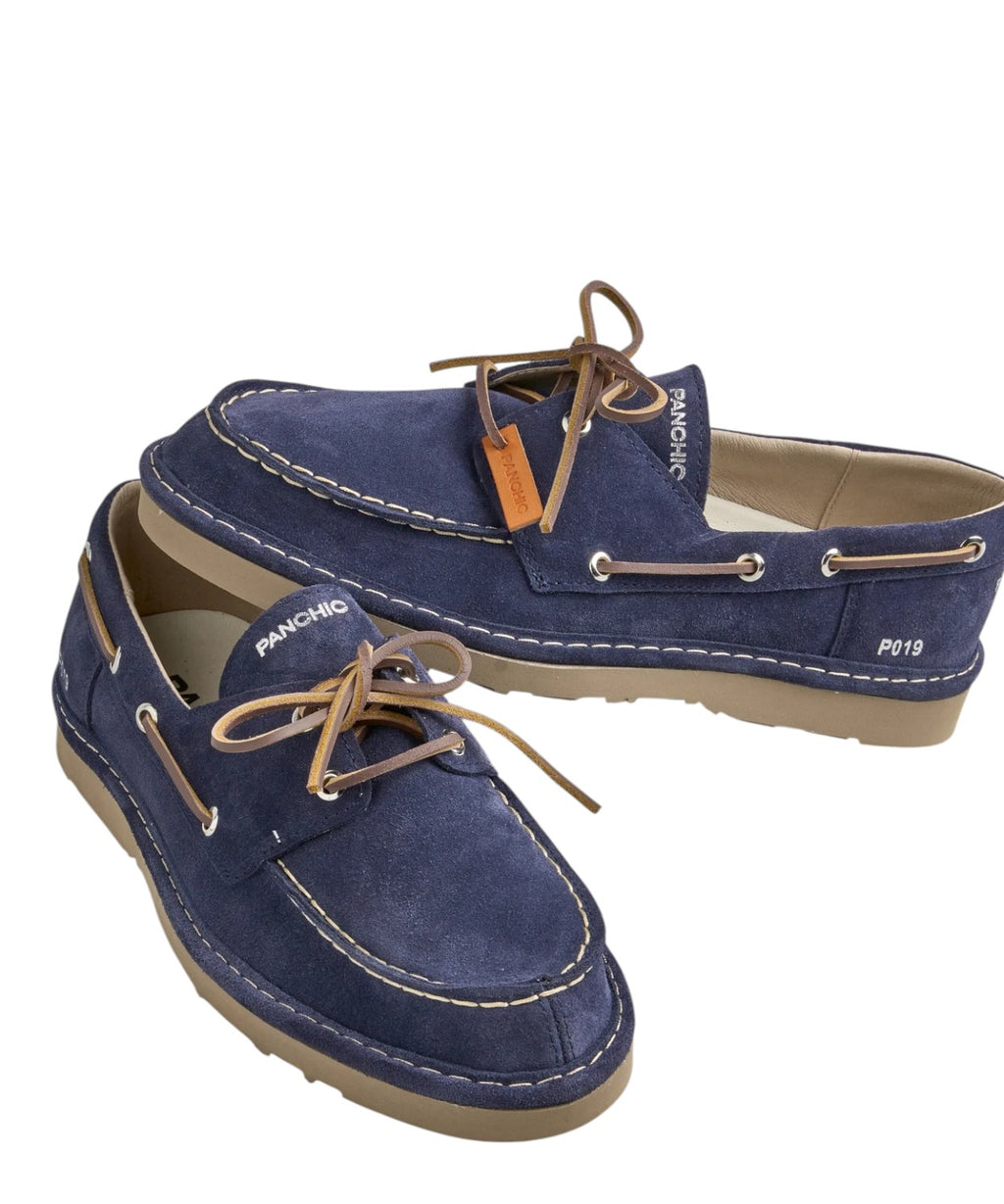 Scarpe Allacciate Uomo P019 in Camoscio