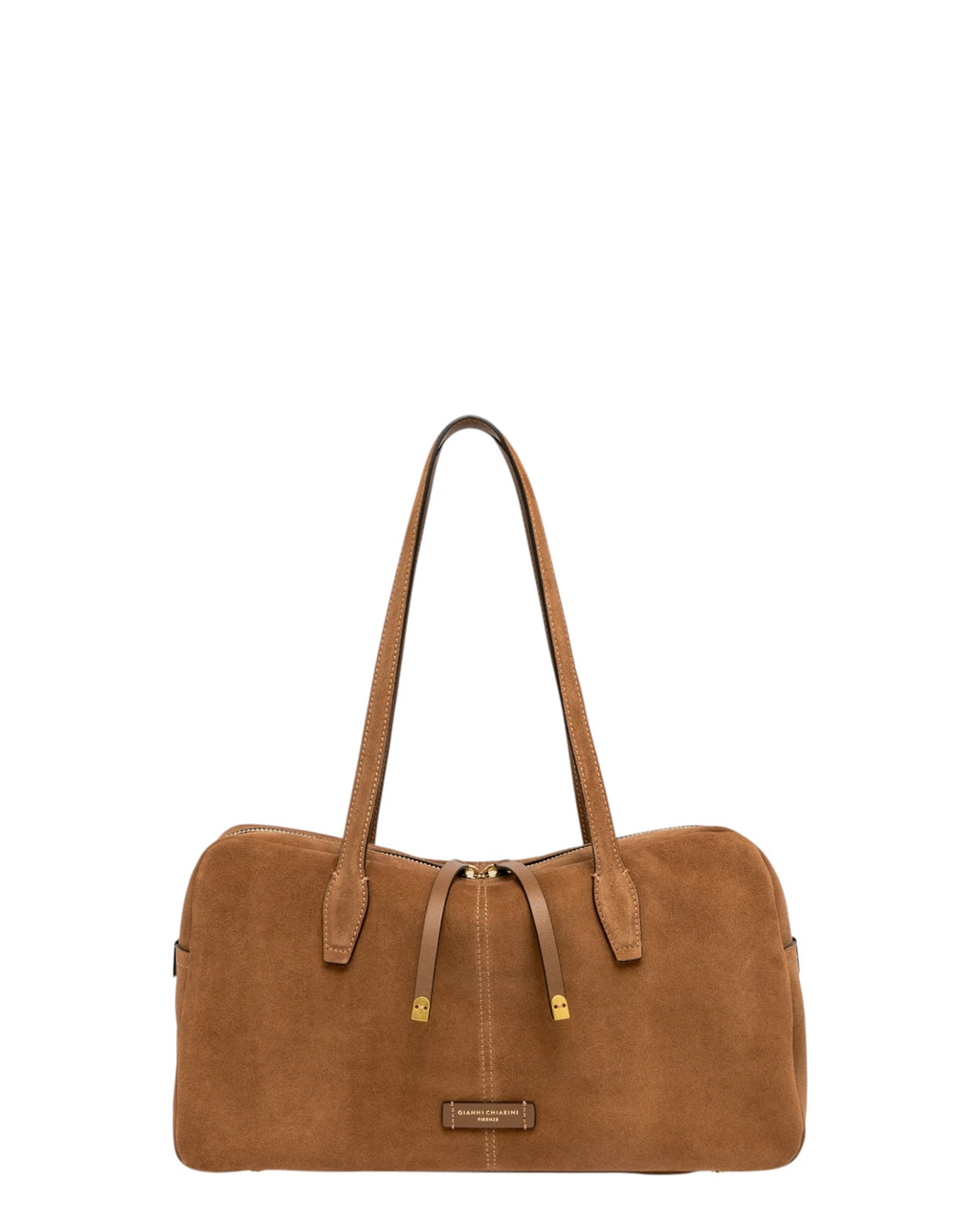 Gianni Chiarini Bowling Bag in Pelle Scamosciata Donna