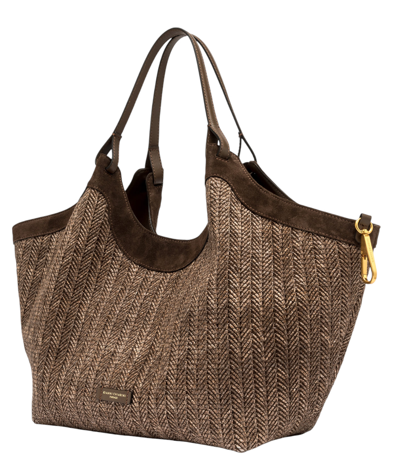 Gianni Chiarini Dua Borsa in Paglia Intrecciata