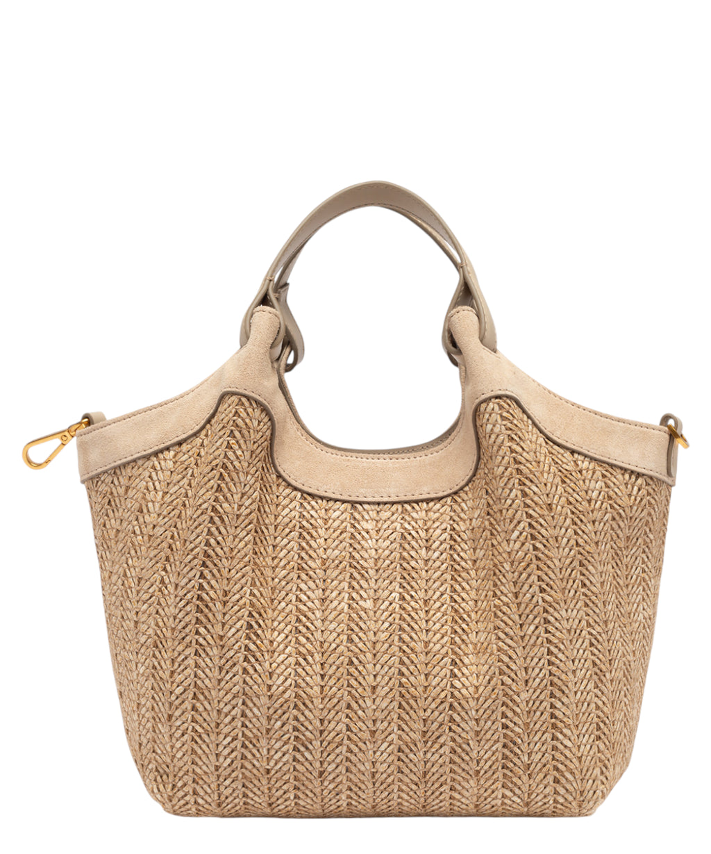 Borsa DUA MINI gevlochten stro