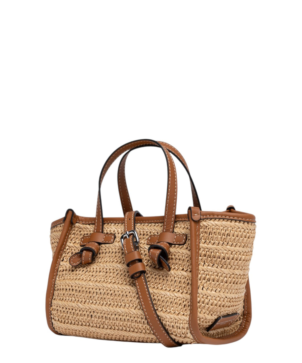 Gianni Chiarini Miss Marcella Mini Bag in Straw