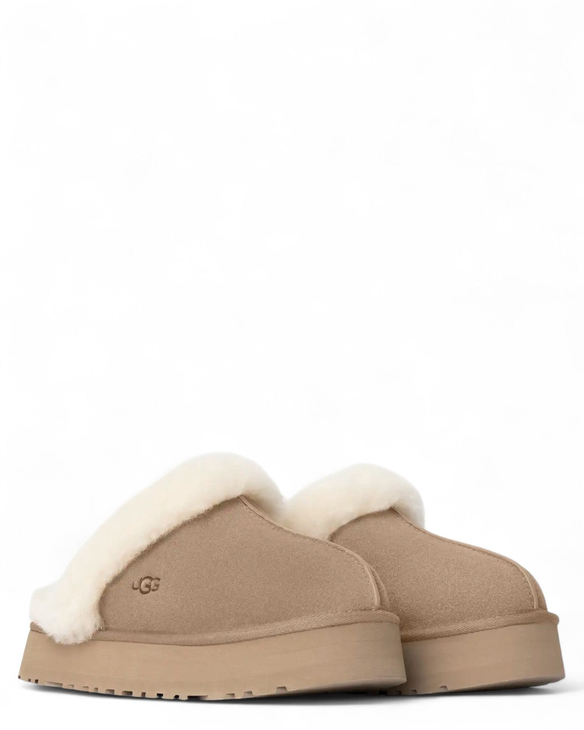 Ciabatte Disquette in Camoscio con Platform-Ugg-Ciabatte-Vittorio Citro Boutique