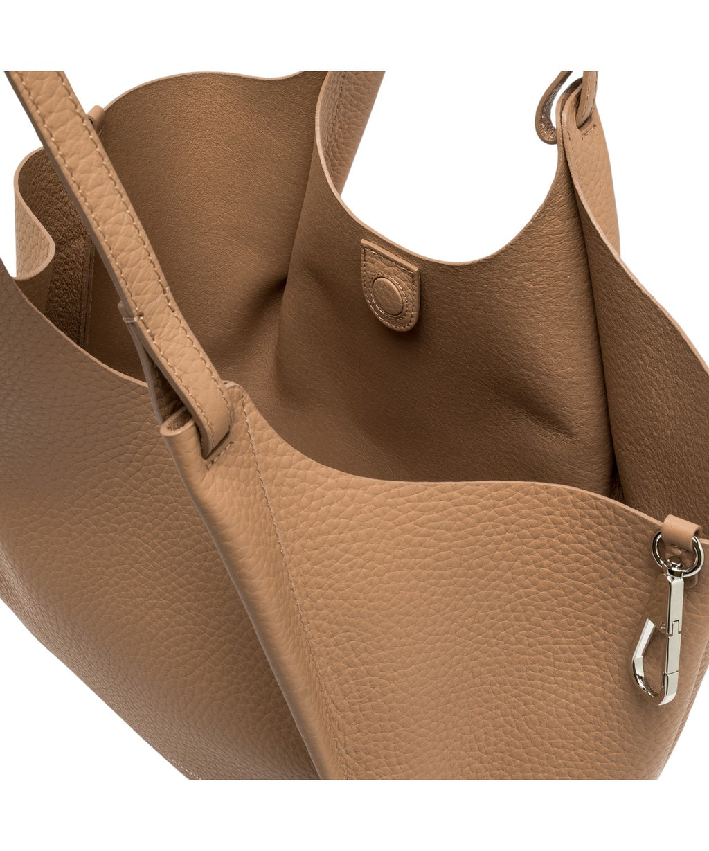 Borsa DUA leren dubbele maxi korrel