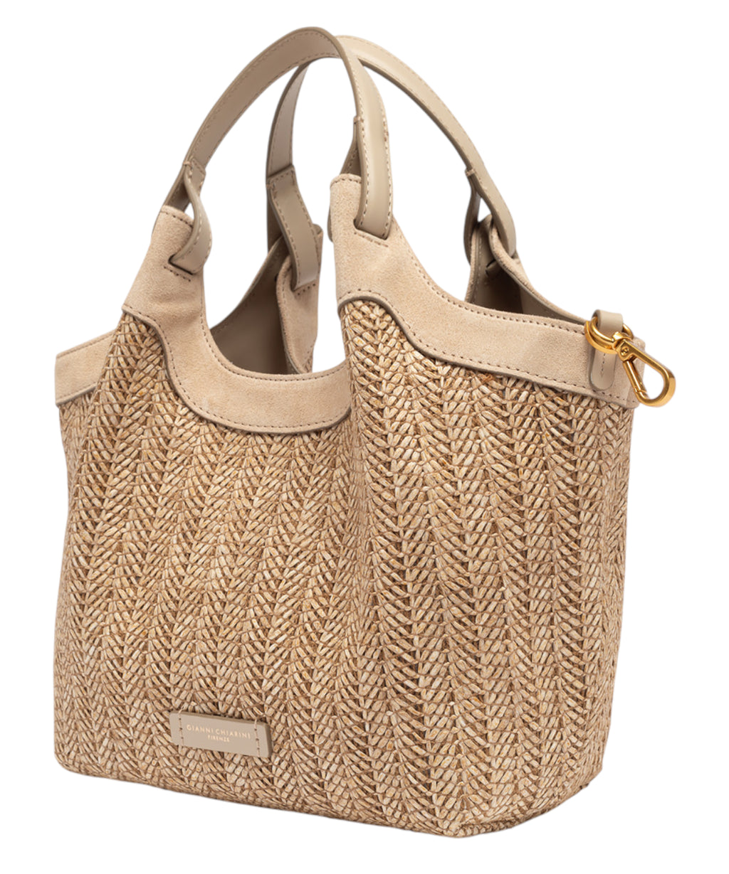 Borsa DUA MINI gevlochten stro
