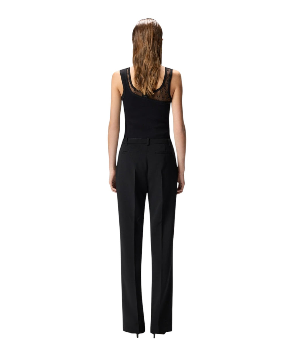 Pantaloni Pinko Eucalipto con Piega