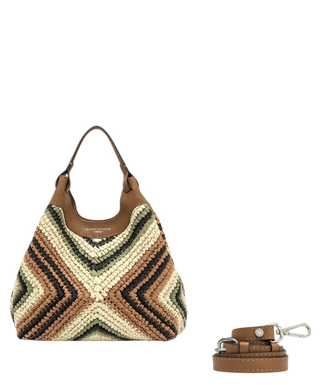 Gianni Chiarini DUA Mini Woven Straw Bag