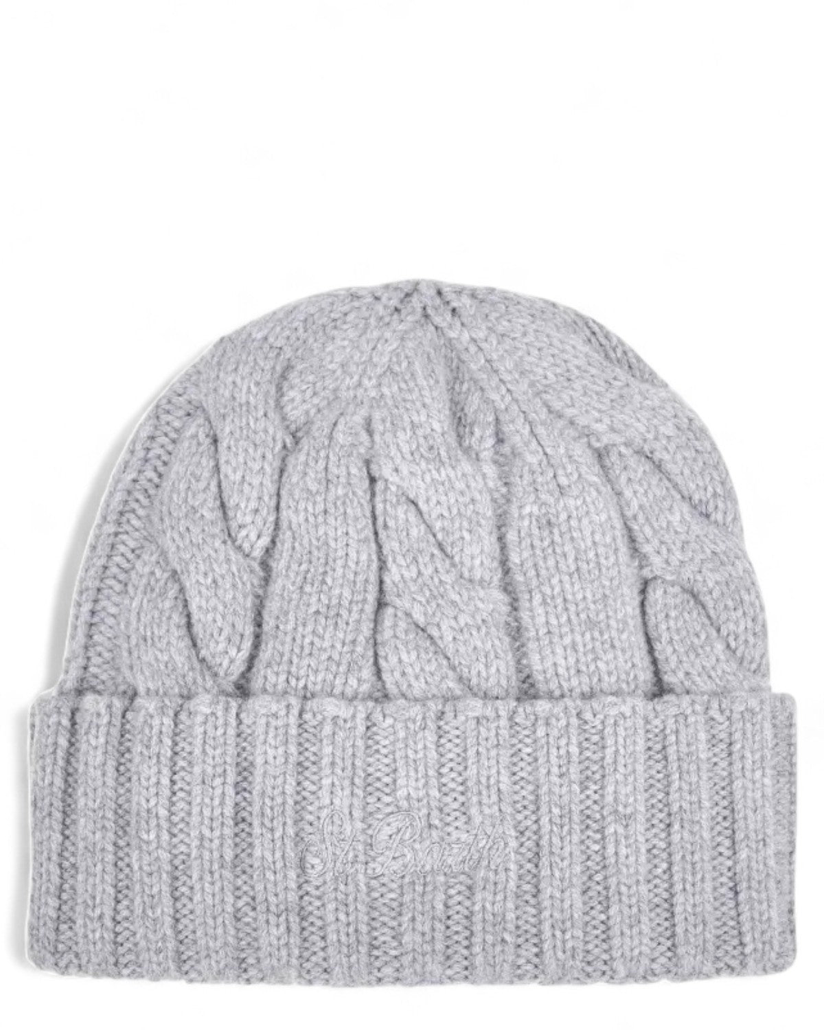 Cappello in lana a maglia grossa con trecce e Logo-Mc2 Saint Barth-Cappelli-Vittorio Citro Boutique