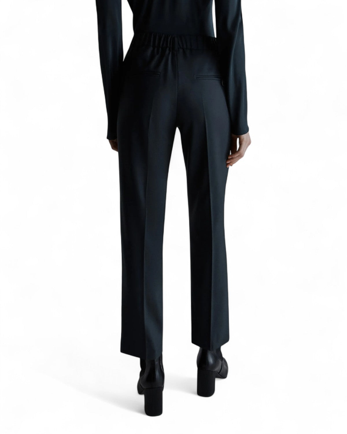 Pantalone slim in gabardina in pura lana-Marella-Pantaloni-Vittorio Citro Boutique