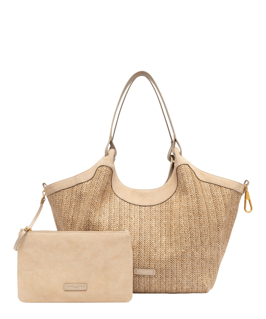Bolso DUA en paja trenzada Gianni Chiarini