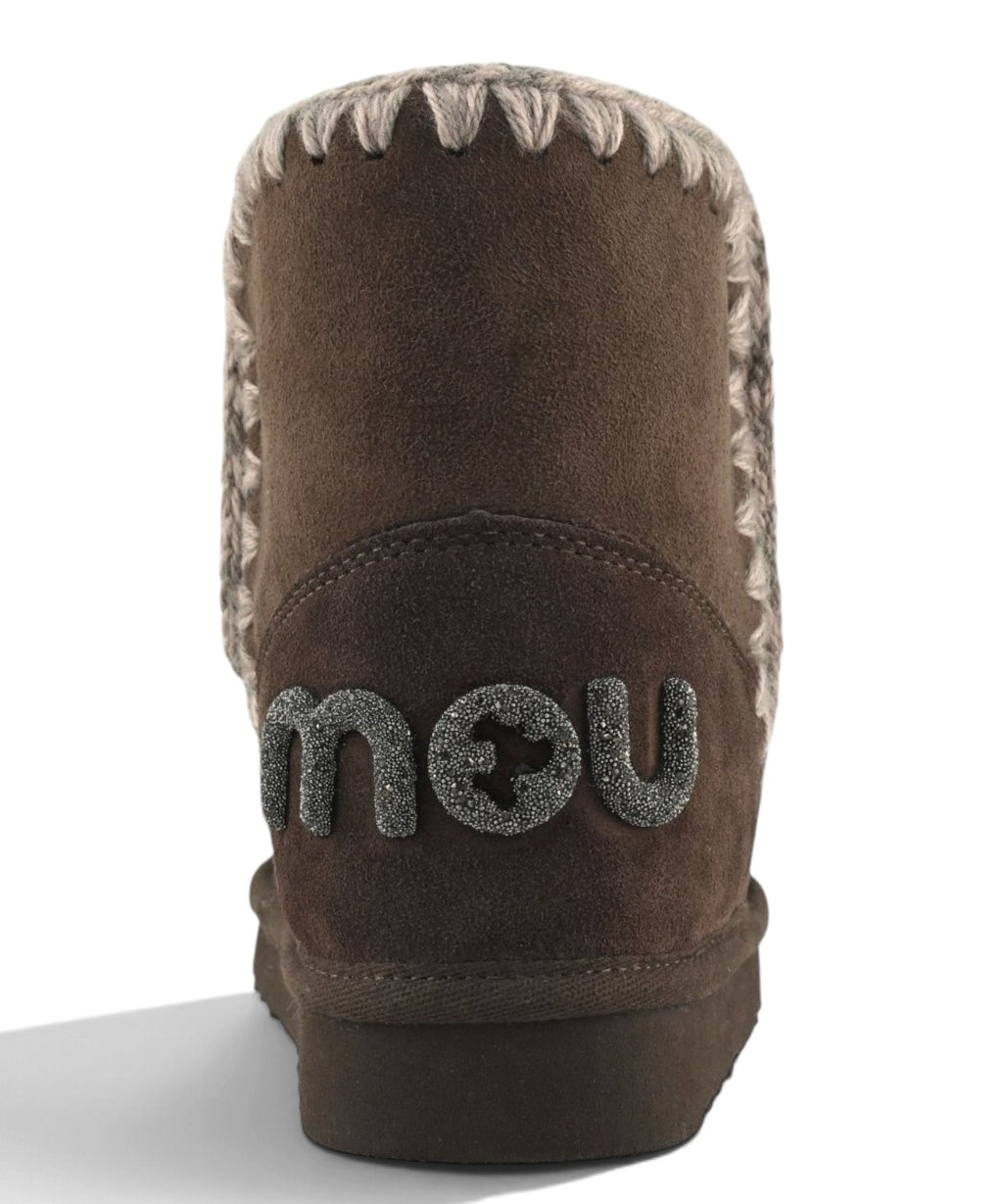 Damenstiefel Mou Eskimo 18 Glitter Logo aus Schaffell