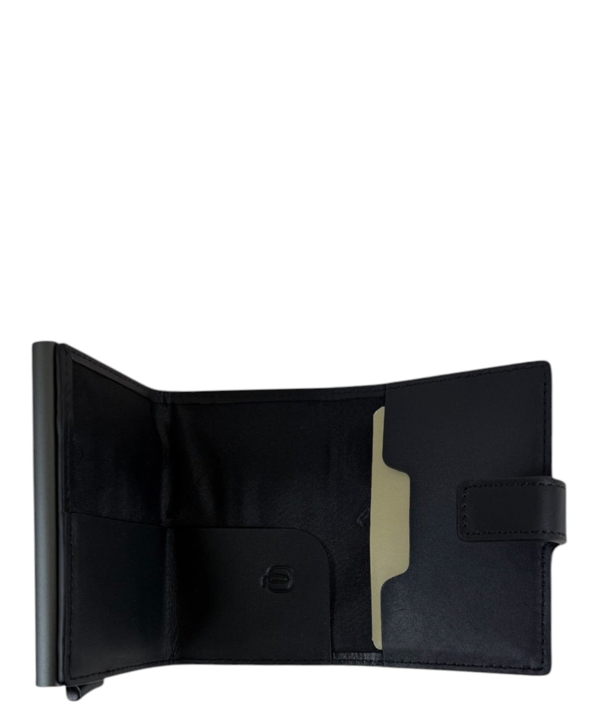 Piquadro Porta Carte di Credito in Pelle con Meccanismo Slide